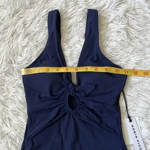 Robin Piccone Ava Plunge One-Piece swimsuit in Navy blue size 2