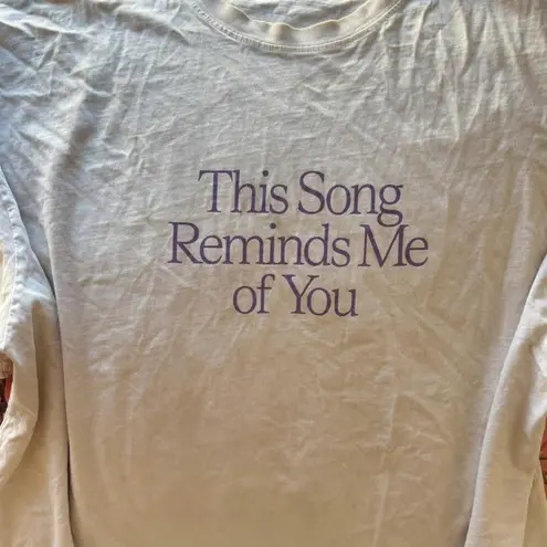 Lonely Ghost “this song reminds me of you” floral graphic print t shirt