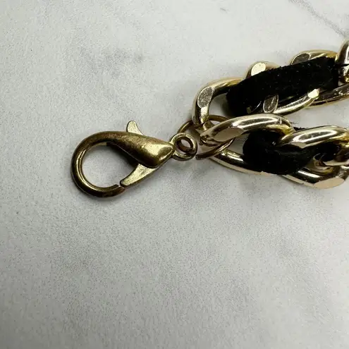 Black Woven Draped Chain Belt Coin Charm Y2K Statement Piece ✨ Gold