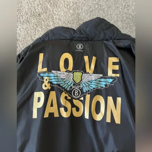 Bogner Black Quilted Ski Jacket With Detachable Hood Women's Size S