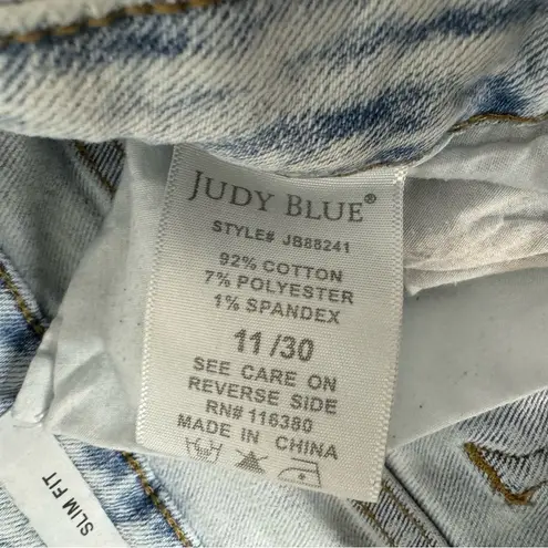 Judy Blue High Rise Light Acid Wash Slim Fit Jeans 11 30