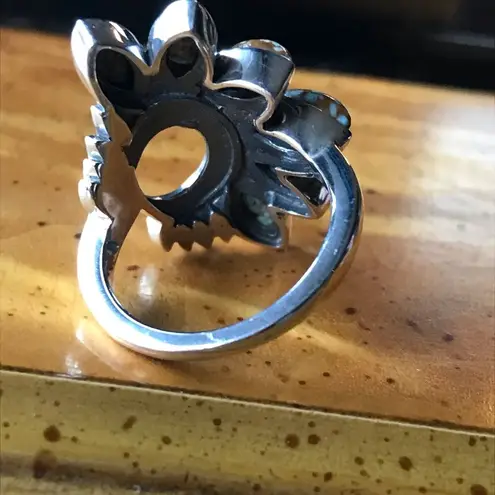 Royston Blue Horizon Turquoise Sterling Silver Native American Style Ring Size 6