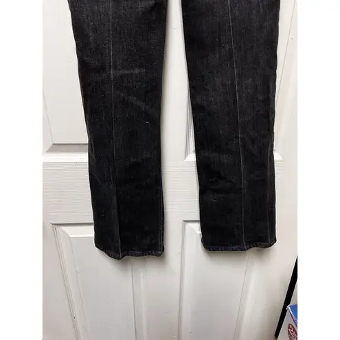 Escada Sport Size 34 Uk 4 Jeans Straight Leg Black Flap Pocket BBK