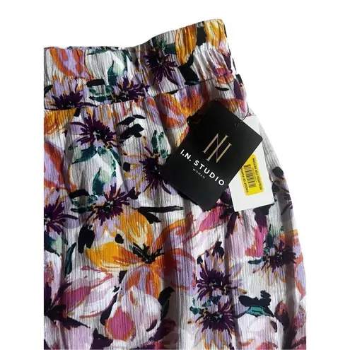 IN STUDIO FLORAL Long Boho Skirt size 1X Red