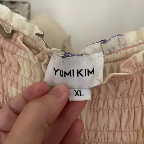 Yumi Kim Zofia Maxi Dress size XL nuuly floral cap sleeve square neck tiered