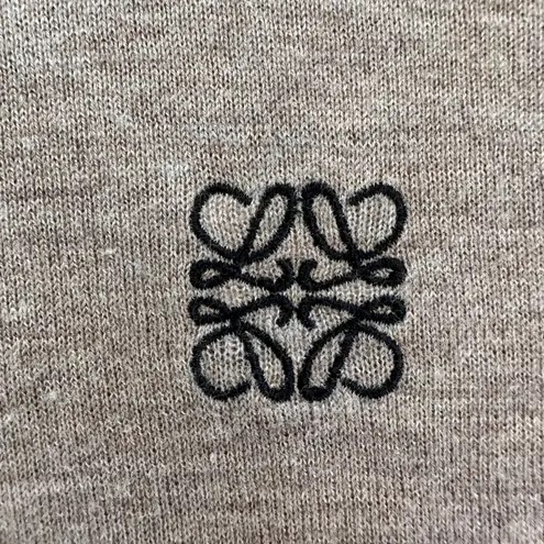 Loewe Lightweight Stretch Turtleneck Sweater in Heather Camel with Black Medium