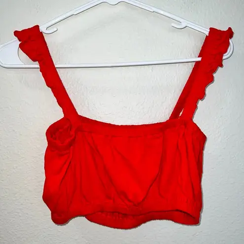 Wilfred Red Amiens Crop Tank Cami Top women's size small