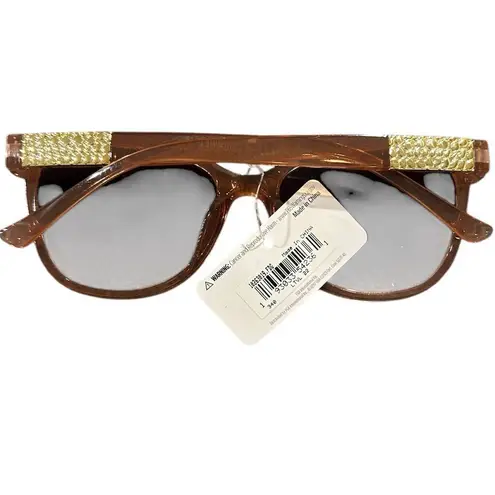 Trend Sunglasses Women's One Size Round Pink Gold Accents Shades UV400 NWT NEW