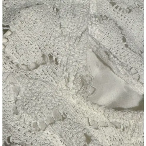 Jessica Howard Trina Turk Cover Up Dress Sheath Straight Crochet Cap Sleeve Beach Size 4