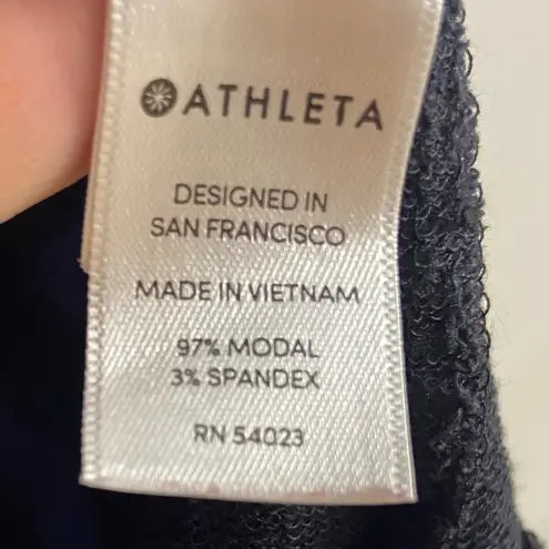 Athleta  Black Crewneck Top Essential Modal Basic Medium - Image 6