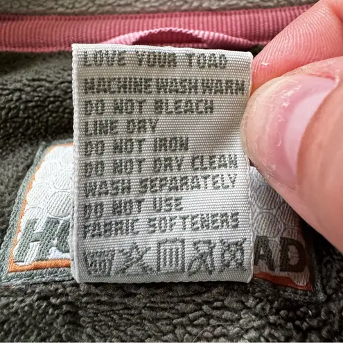 Horny Toad & Co Fleece Sweater Women's Green Outdoors Pullover Zip Arm Pocket