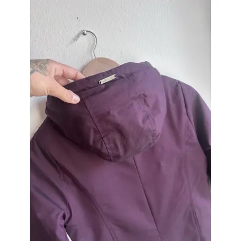 Mia Melon Whitney Plum Purple Jacket Contoured Button Zipper Closure NWT Size XS