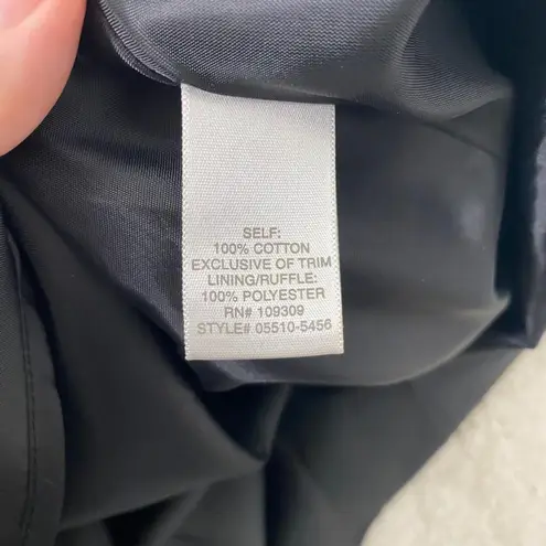 Christopher & Banks Witchy Whimsygoth Black Corduroy Sequin Mesh Midi Skirt 14 L