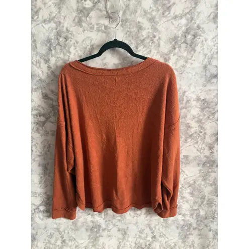 Urban Outfitters  Women's Medium Burnt Orange Button Front Knit Cardigan‎ Sweater