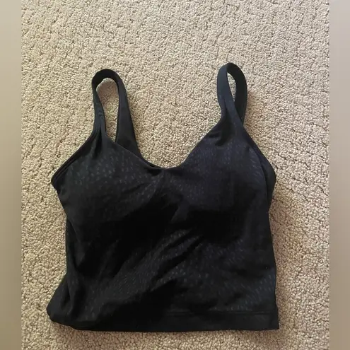 Lululemon  Align Tank Jewel Emboss In Black Size 0 Bin 268