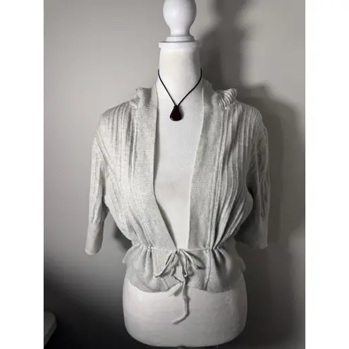 Sweater Project Vintage Y2K Cropped Hoodie Cardigan Sweater Large