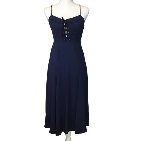 Cooperative ✨ GEORGIA MAY BLUE Lace Up Sz 4 DRESS✨