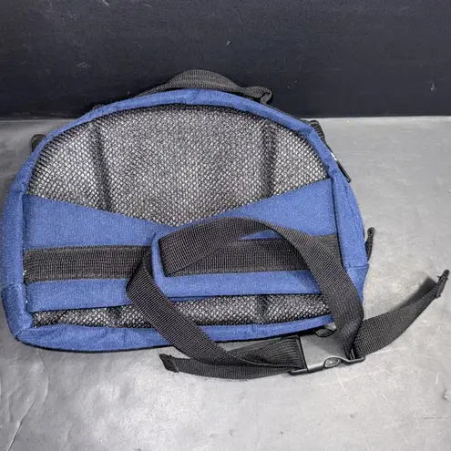 Route 66 Vintage Retro Fanny Pack Blue Adjustable Strap Zipper Pockets Belt EUC