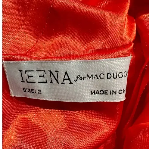 Mac Duggal IEENA for 55379 Red Chiffon A-Line Ballgown Women's Sz 2 NWT