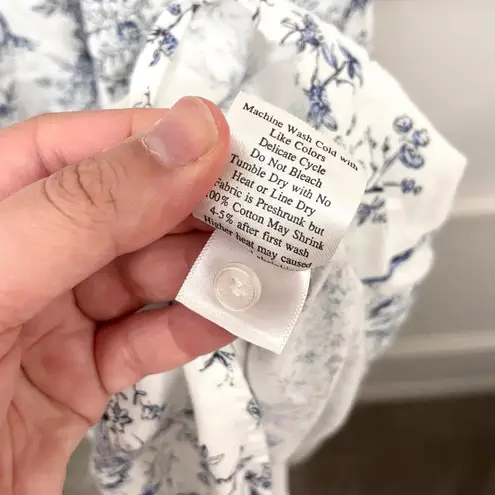 Petite Plume Timeless Toile Chloe Nightgown Blue Size M White Size M