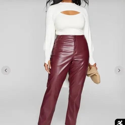 Fashion to figure Selina Cutout Ribbed Knit Long Sweater Ivory 1X NWT IN PACKAGE