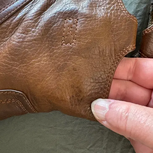 Frye Carson Hidden Wedge Bootie Cognac. Size 9. Brown