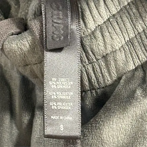 SKIMS Women's Gray Velour Wide-Leg High Rise Pull-On Pants Size S