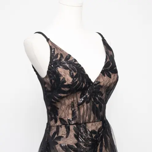 Dress the Population Courtney Sequin Overlay Dress Small