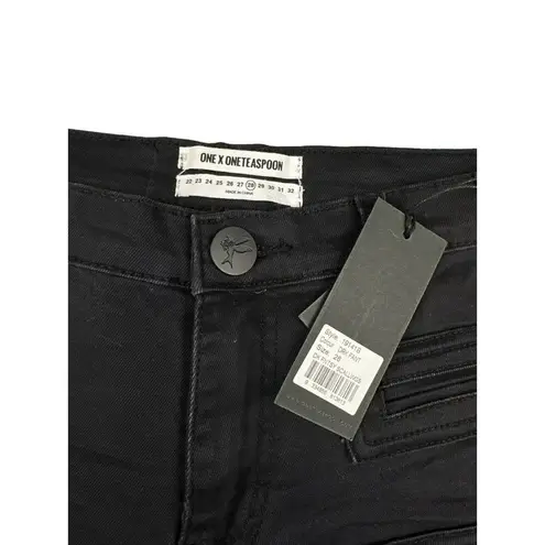 One Teaspoon  - Dark Fantasy Scallywags Jeans in Black