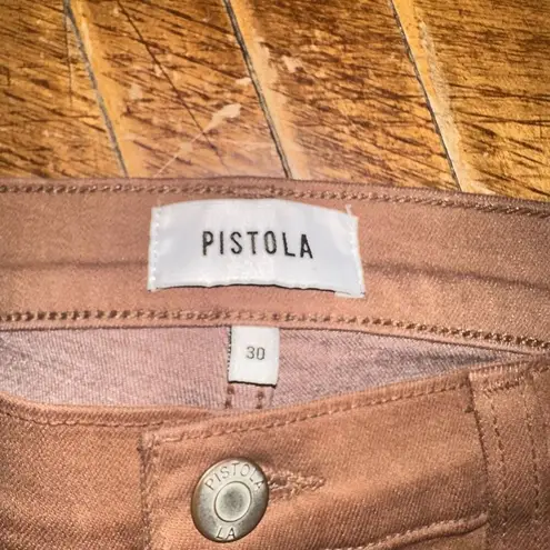 Liverpool stretchy boutique faux leather brown 10/30 jeans Tan