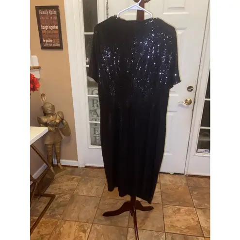 JM Collection John Meyer gorgeous black sequin dress size 20W