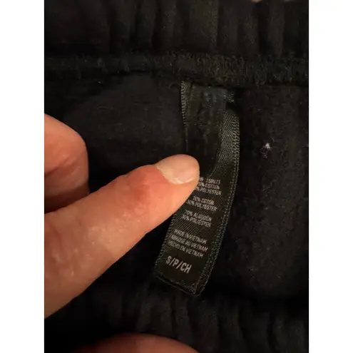 SKIMS Black Cotton Fleece Classic Jogger Pants - Size Small