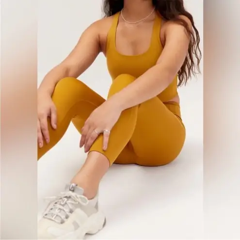 Girlfriend Collective Compressive High Rise Full Length Legging in Saddle XXS