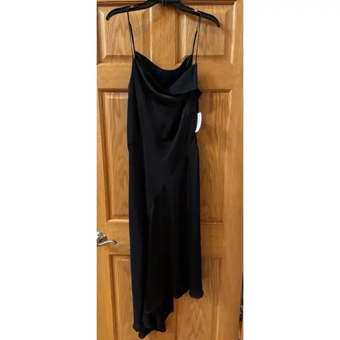 AllSaints Una satin midi Black Women’s dress Size 10