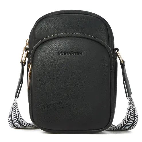 Bostanten Small Crossbody Cell Phone Purse in Black
