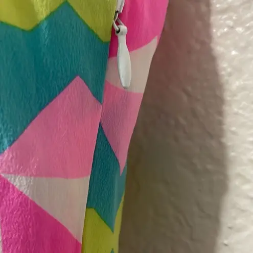 Britt Ryan Parade Silk Shift Dress Size XS Bright Abstract