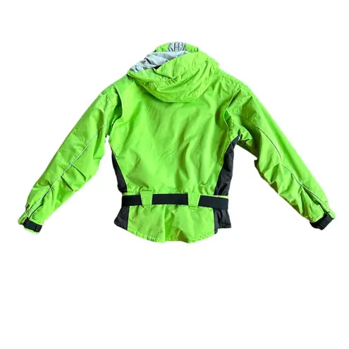 Obermeyer Bright Green Ski Snow Jacket Coat Womens Size 6