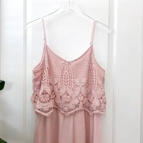 Mossimo Lace Romper Light Pink S
