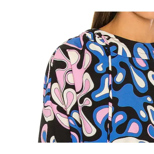 Splash Year of Ours Abstract Print Tennis Hooded Activewear Pullover, Size XS