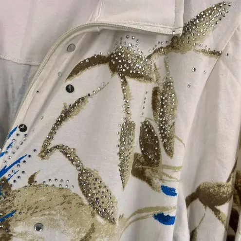 Liz & Me Sport Zip Up Short Sleeve Collared Knit Top 0X 16W Size undefined