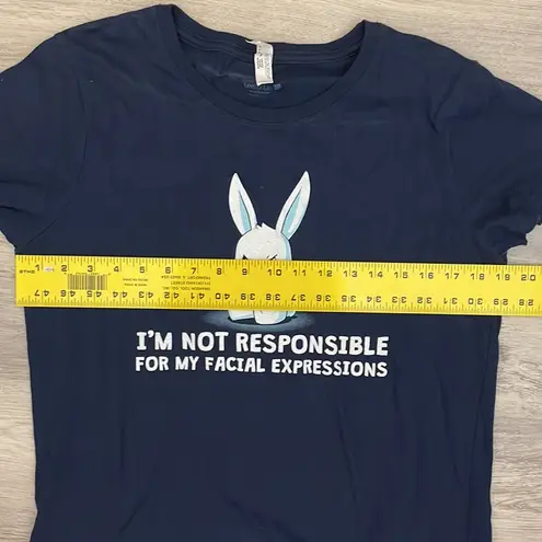 L.A.T. Apparel Navy Blue Tee I’m Not Responsible for My Facial Expressions 2XL Size 2X
