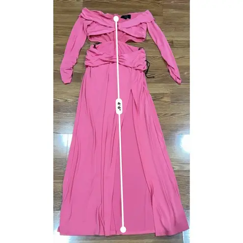 DUNDAS X REVOLVE Elowen Cut out Maxi Dress in Hot Pink L Size L