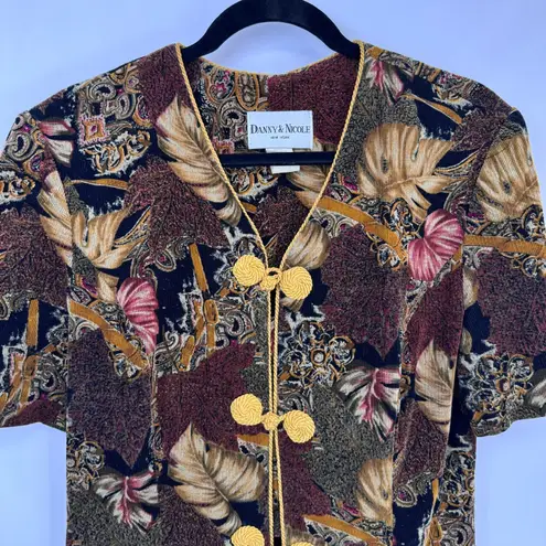 Danny & Nicole Vintage New York Jacket Womens 10 Brown Corduroy Fall Old Money