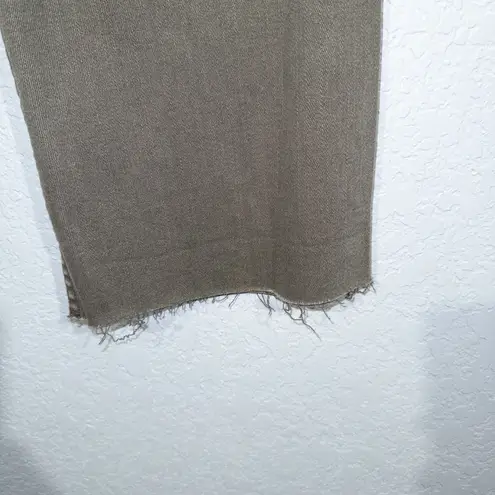 Miou Muse Charcoal High Rise Wide Leg Jeans Size Medium Green