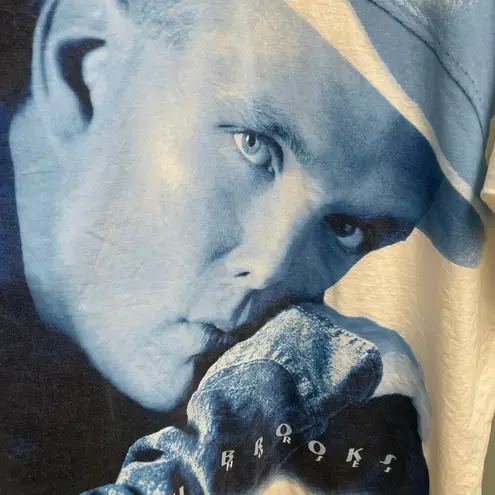 Garth Brooks Vintage Just Big One Size Graphic Tee Oversized 90s VTG Country White