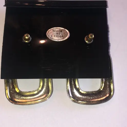 Vintage Aged Silver Tone Retro Boho Door Knocker Fashion Earrings