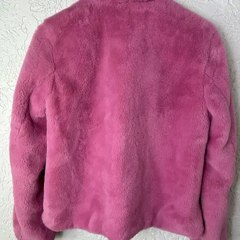 Leith  | Fur-Fect Faux Fur Jacket In Pink Storm Barbiecore Size M