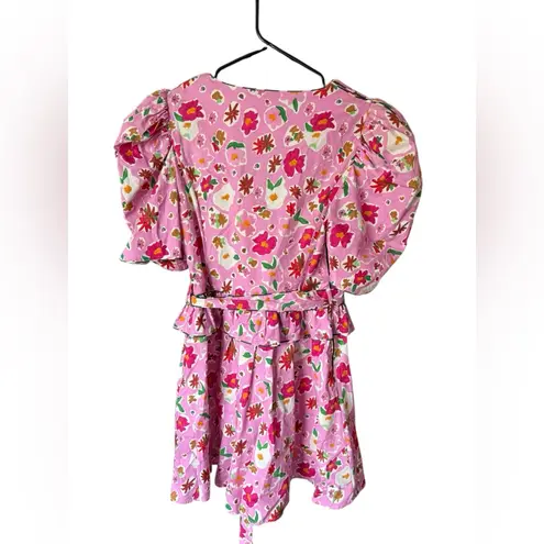 Celia B Amethyst Pink Floral Mini Dress Size XS