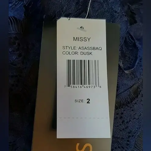 Sangria Navy Blue Lace Short Sleeve Black Mesh Modcloth Dress by