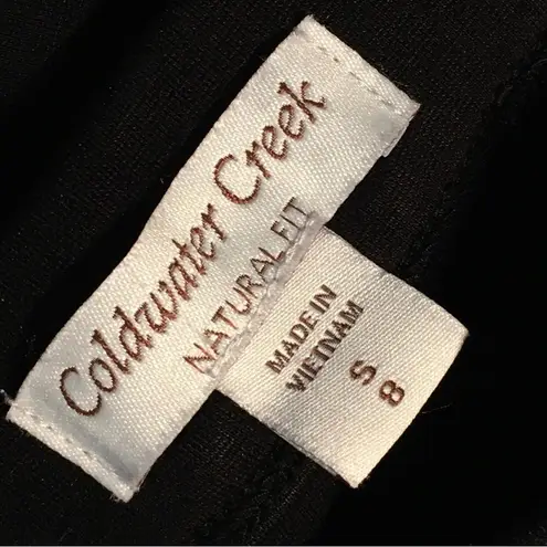 Coldwater Creek  - Natural Fit - Size Small 8 - Black with Gray stripe Size 8/25